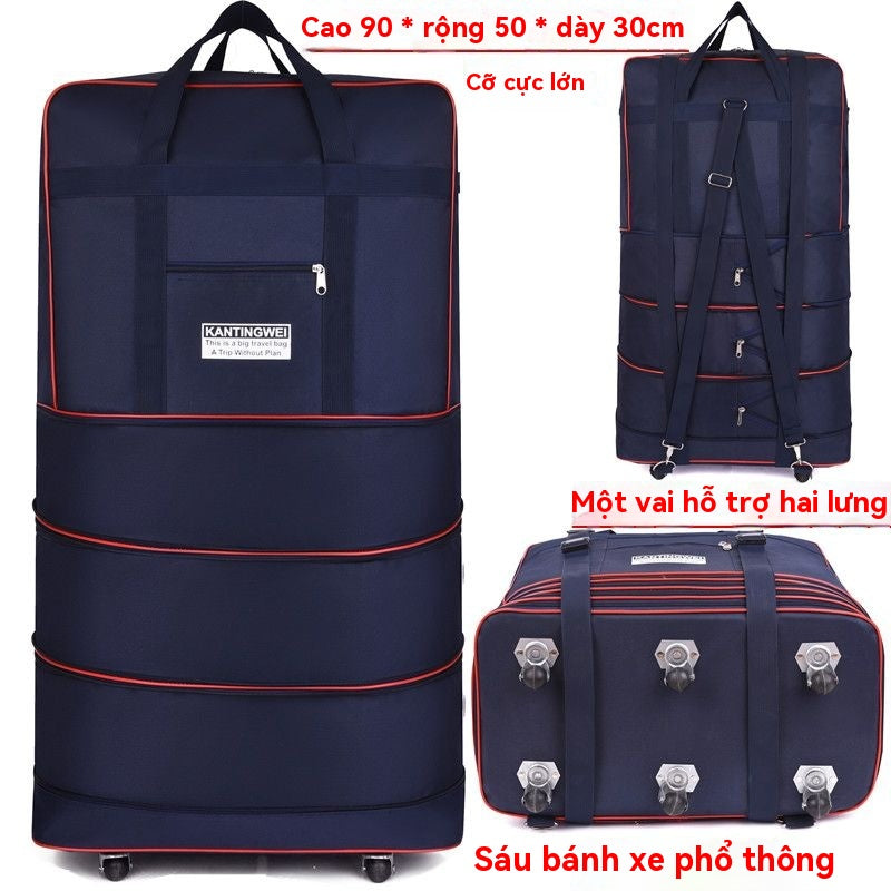 Không thấm nước có thể mang theo hành lý vải Oxford túi du lịch công suất lớn