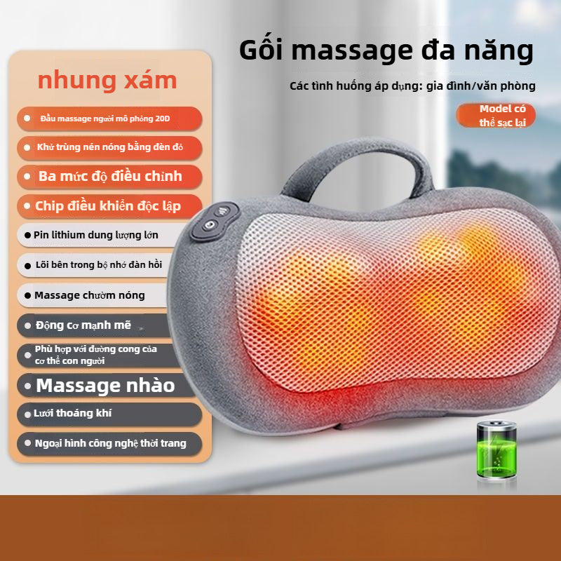 Máy Massage lưng thắt lưng toàn thân đa chức năng đệm gia đình cổ vai xe cổ nhà