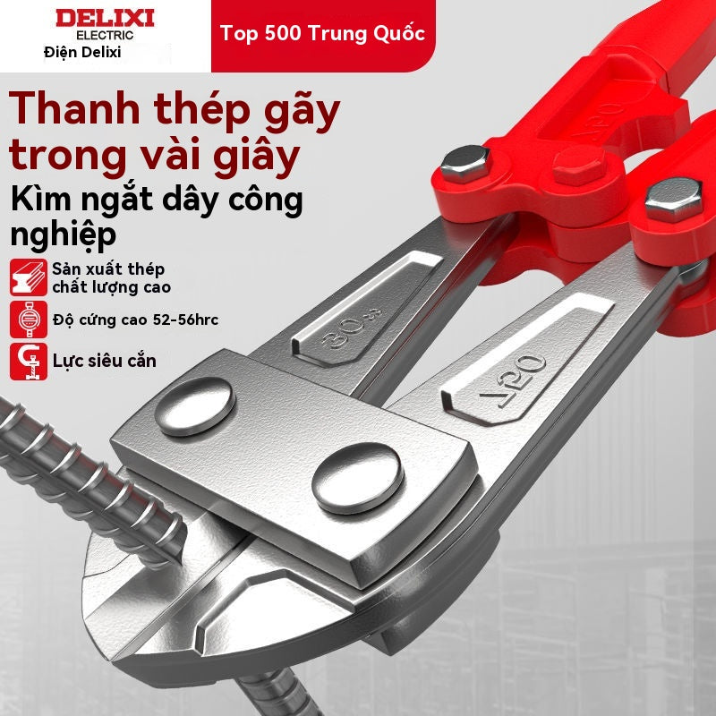 Máy cắt dây điện Delixi tiết kiệm công sức cắt dây thép
