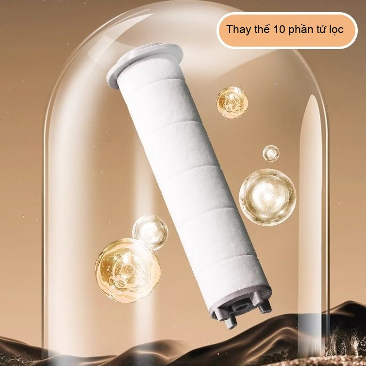 Mu Ge đôi vòi hoa sen vòi hoa sen lọc vòi hoa sen tăng áp đầu vòi hoa sen siêu mạnh áp lực loại bỏ c