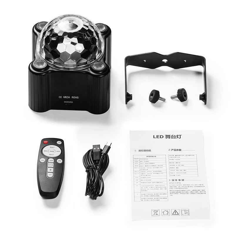 Đèn bảy màu LED sân khấu đèn KTV gia đình không khí đèn nhấp nháy âm thanh điều khiển