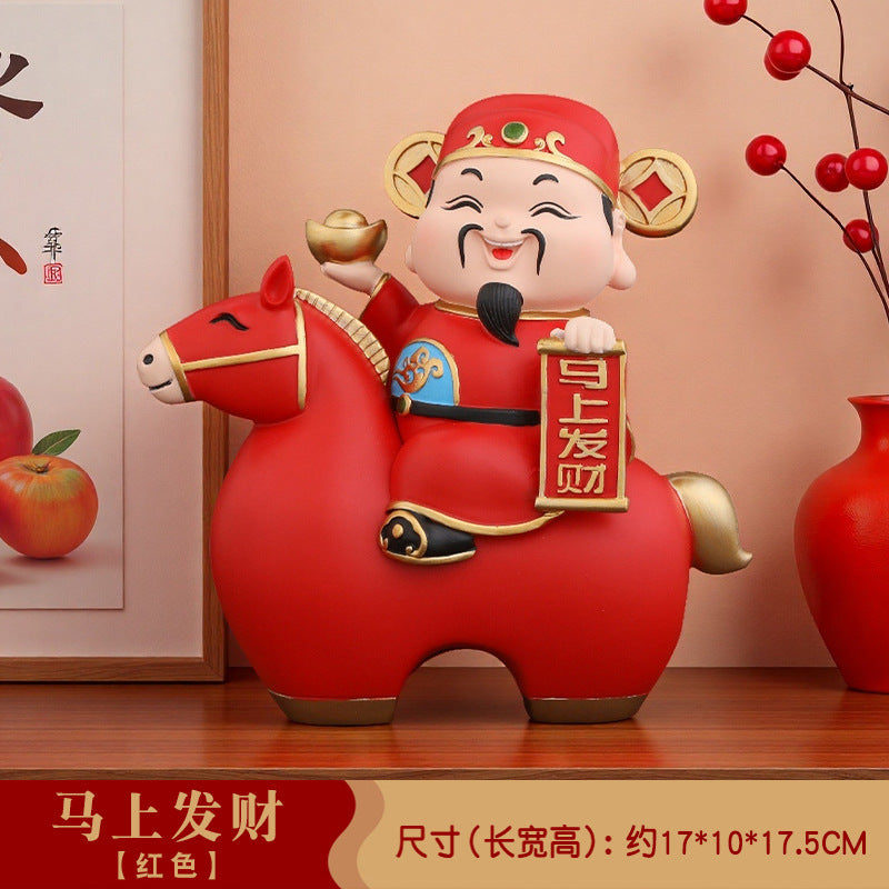 2026 Năm ngựa thần giàu có lập tức phát tài đồ trang trí văn phòng cửa hàng nhà chiêu tài trang trí