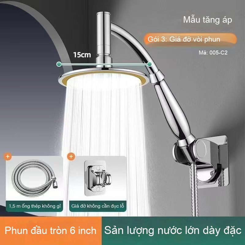 Đầu phun hoa sen tăng áp phòng tắm lớn ra khỏi nước