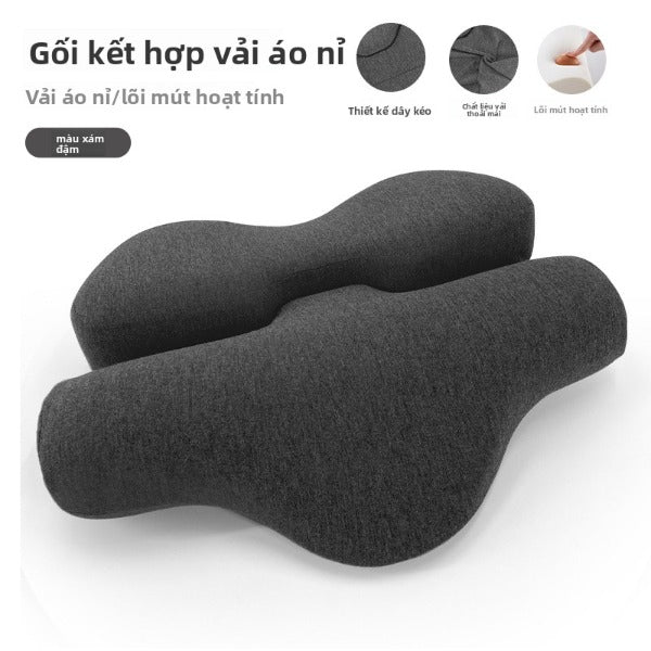 Gối bảo vệ cổ ngủ ngủ kéo chống cung cổ cột sống gối bảo vệ cổ massage gia đình gối ngủ trưa gối kéo gối