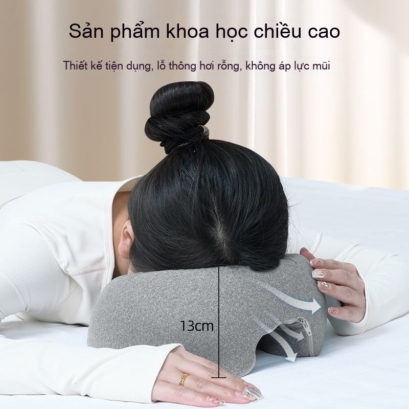 Thẩm mỹ viện nằm gối làm đẹp giường chuyên dụng gối massage giường massage lỗ mặt đệm nằm gối ngủ gi