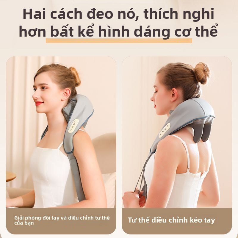 Máy massage cột sống cổ Alang Lưng thắt lưng đa chức năng đệm cột sống thắt lưng cổ vai cổ nhào máy
