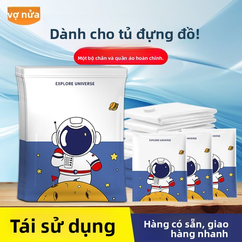 túi lưu trữ chân không túi nén chăn bông quần áo ký túc xá đóng gói túi chân không vali sinh