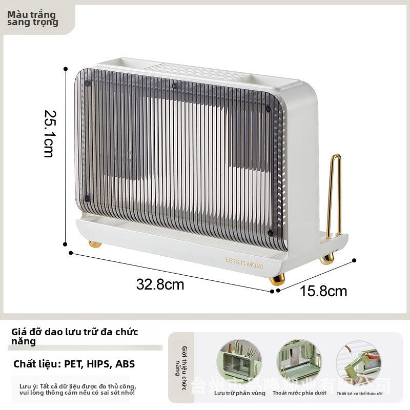Giá lưu trữ giá đỡ dao, mặt bàn gia đình nhà bếp, tất cả trong một, đũa, dao dính tấm lưu trữ giá đỡ