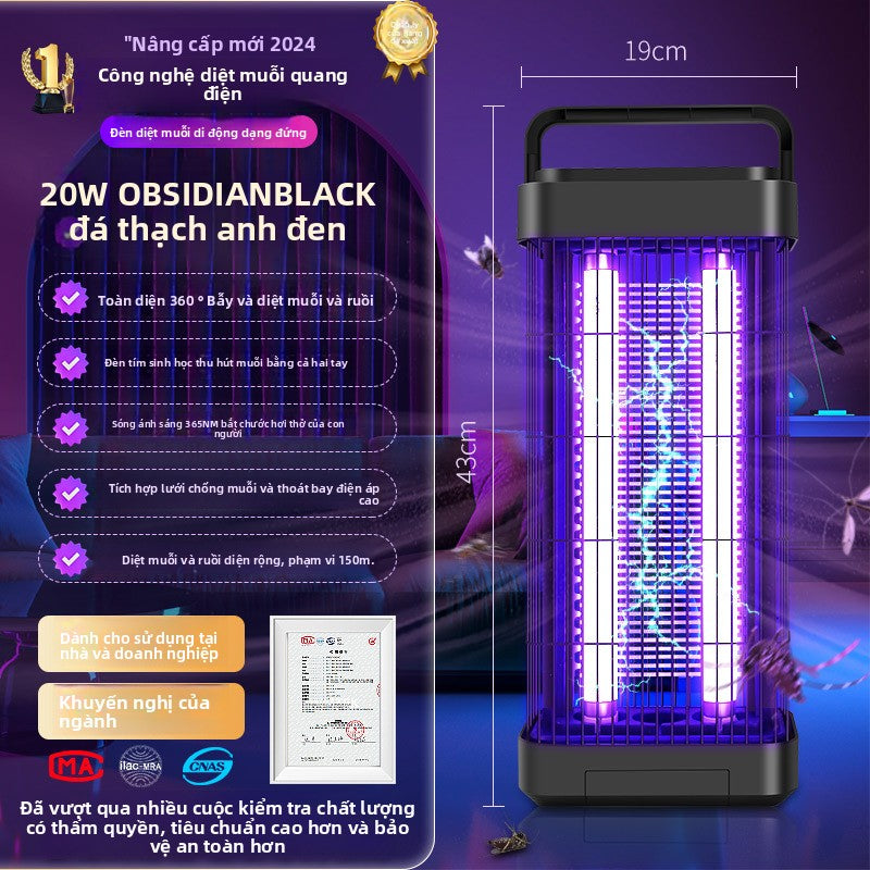 Đèn diệt muỗi mới đèn diệt ruồi máy bắt ruồi treo tường nhà hàng nhà hàng cửa hàng đồ chống muỗi điệ