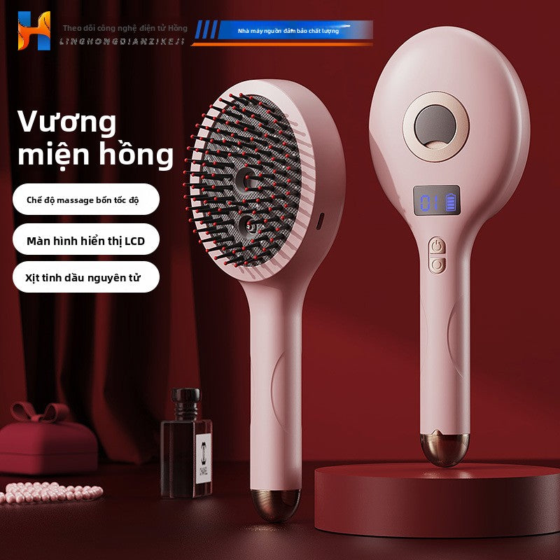 Lược massage điện rung máy chăm sóc tóc ánh sáng đỏ hướng dẫn thuốc xịt dưỡng tóc lược dưỡng tóc thư