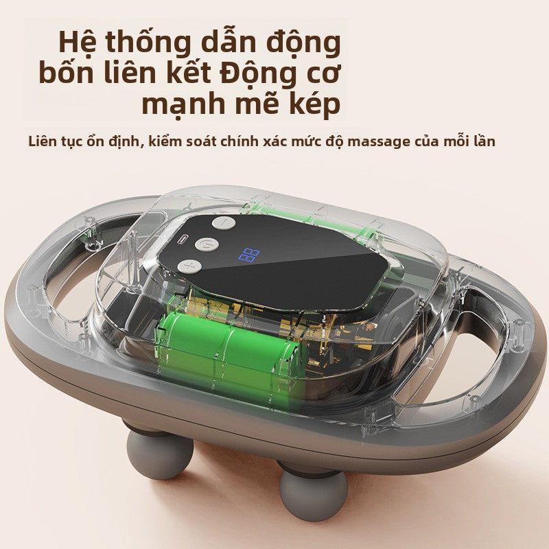 Súng massage chân sáu đầu Súng cân gan chân chuyên nghiệp Máy massage không dây thắt lưng lưng sâu t