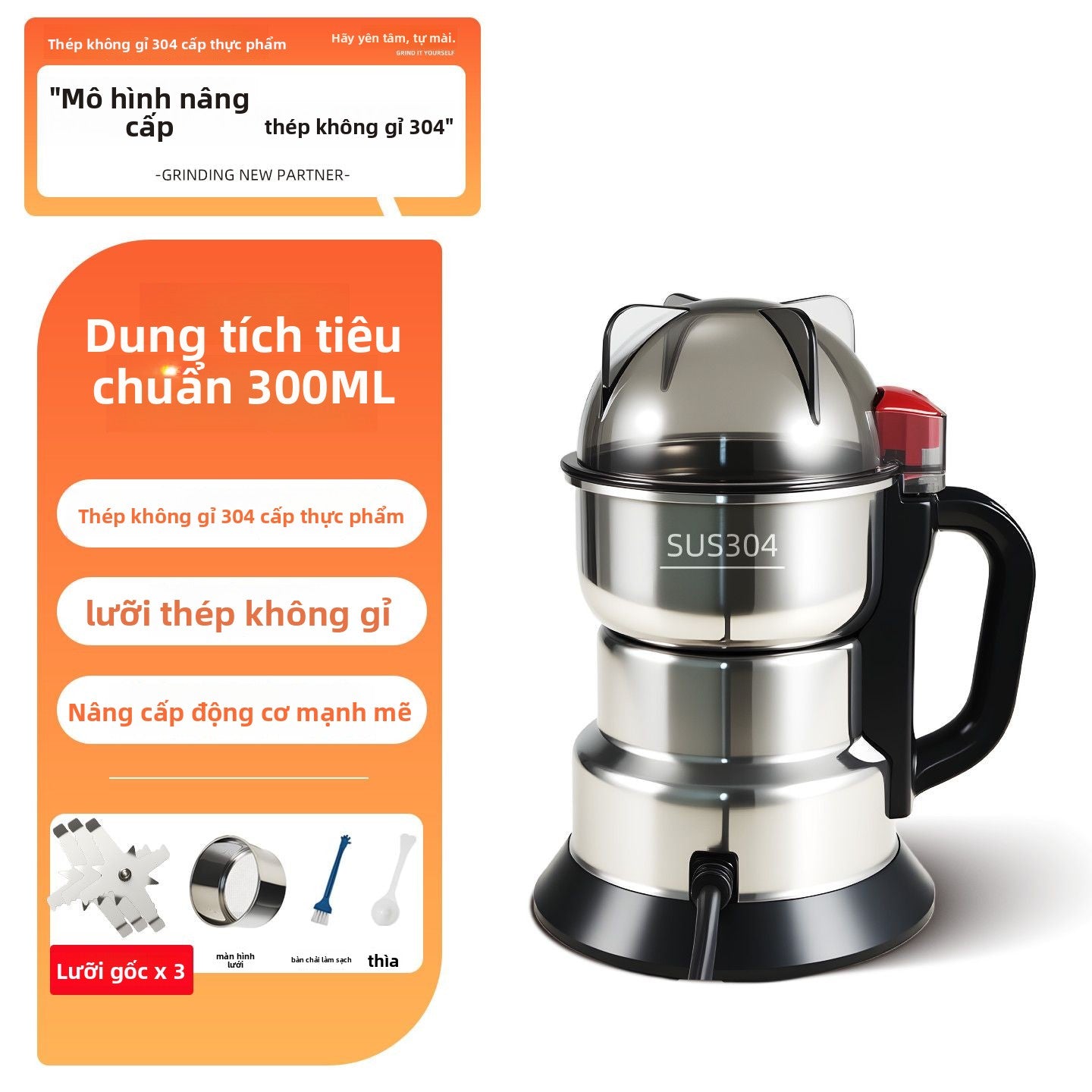 Máy nghiền gia đình Shuanghang 316 Máy nghiền thuốc Trung Quốc nhỏ để nghiền ngũ cốc siêu mịn