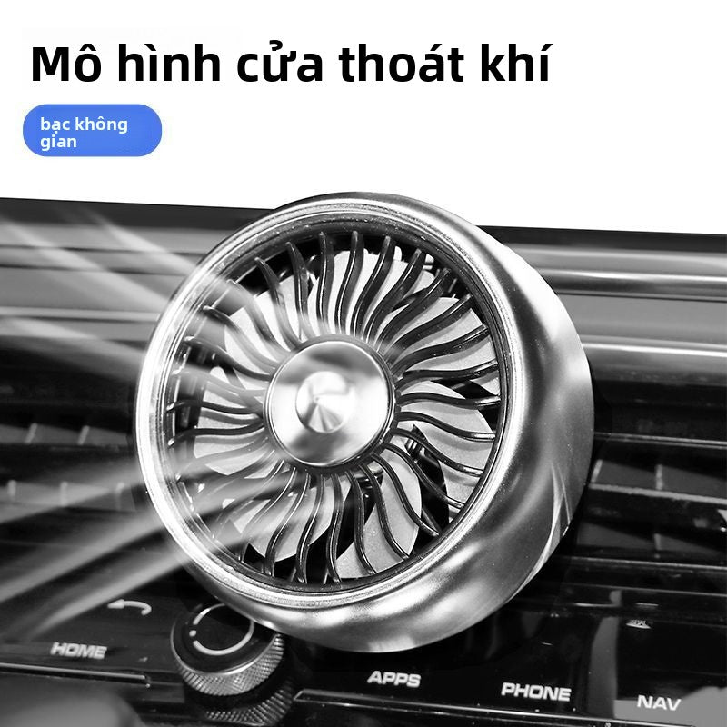 Quạt điện trên xe Shiai, bảng điều khiển ba bánh, cửa thoát khí USB cho xe, quạt nhỏ, làm mát xe, là