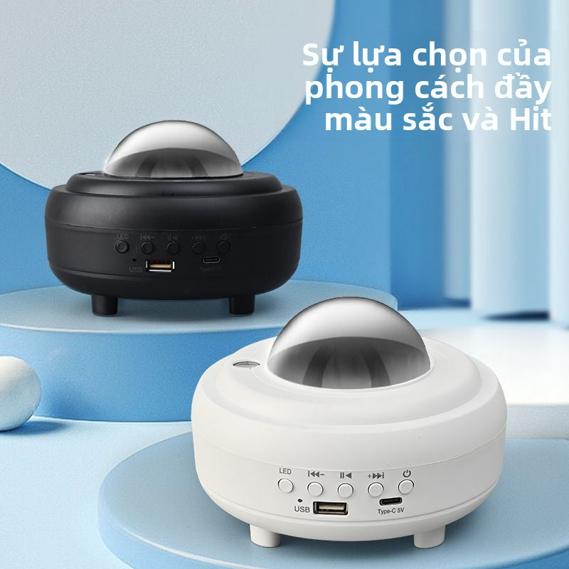 Đèn laser trang trí Ánh sáng phương Bắc sao chiếu đèn USB Bluetooth âm thanh laser đầy đủ các ngôi sao sân khấu phòng bầ