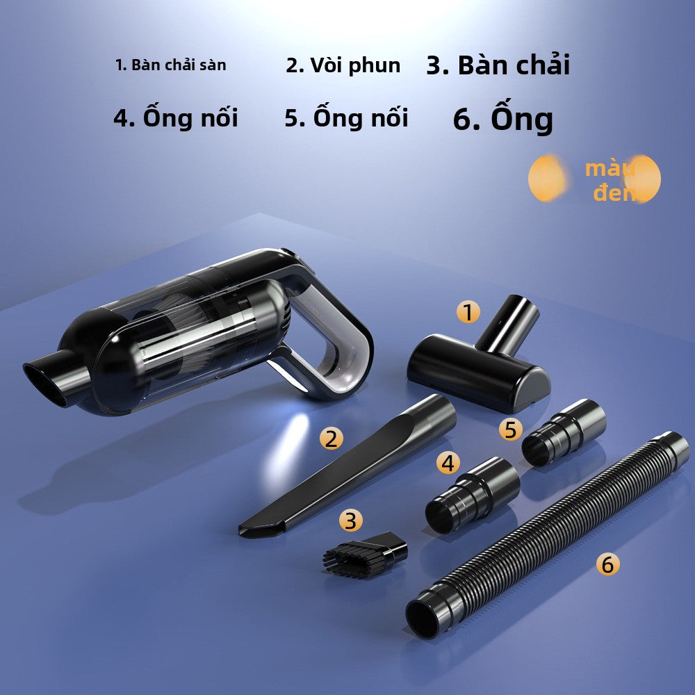 Máy hút bụi trên xe 2025 Máy hút lớn siêu mạnh mới cho xe cầm tay trong xe nhỏ không dây mini gia đì