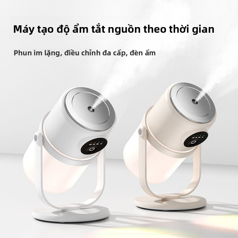 máy tạo độ ẩm im lặng mới , thời gian thông minh, văn phòng gia đình bù nước, đèn