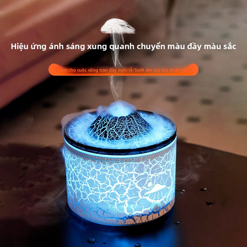 Máy tạo hương thơm núi lửa Máy tạo độ ẩm ngọn lửa Máy mở rộng hương thơm không kh