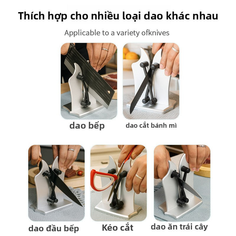 Công cụ mài dao sáng tạo mài dao đầu bếp bằng tay mài kéo thép vonfram đa chức năng mài