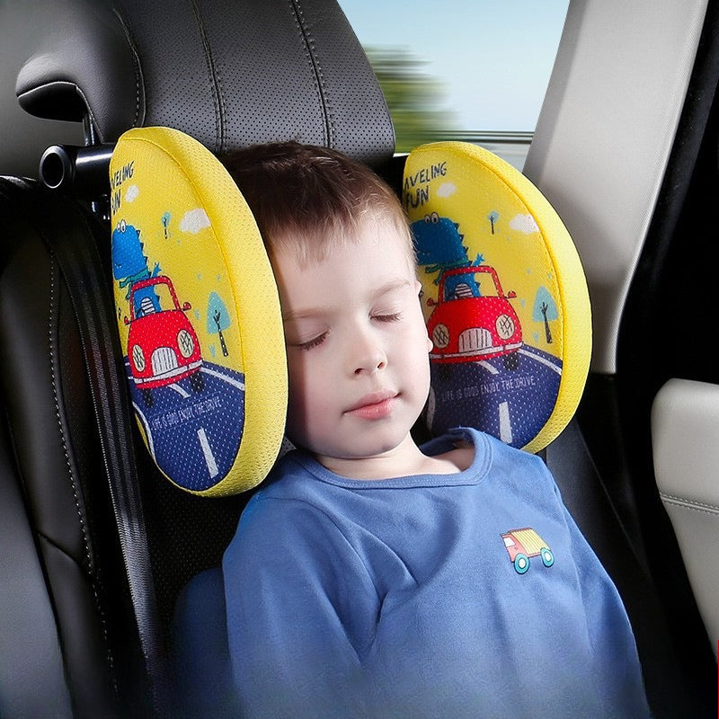 Gối đầu xe  Gối bảo vệ cổ xe phổ thông Gối trẻ em bộ nhớ cotton gối ngủ cổ vật gối đầ