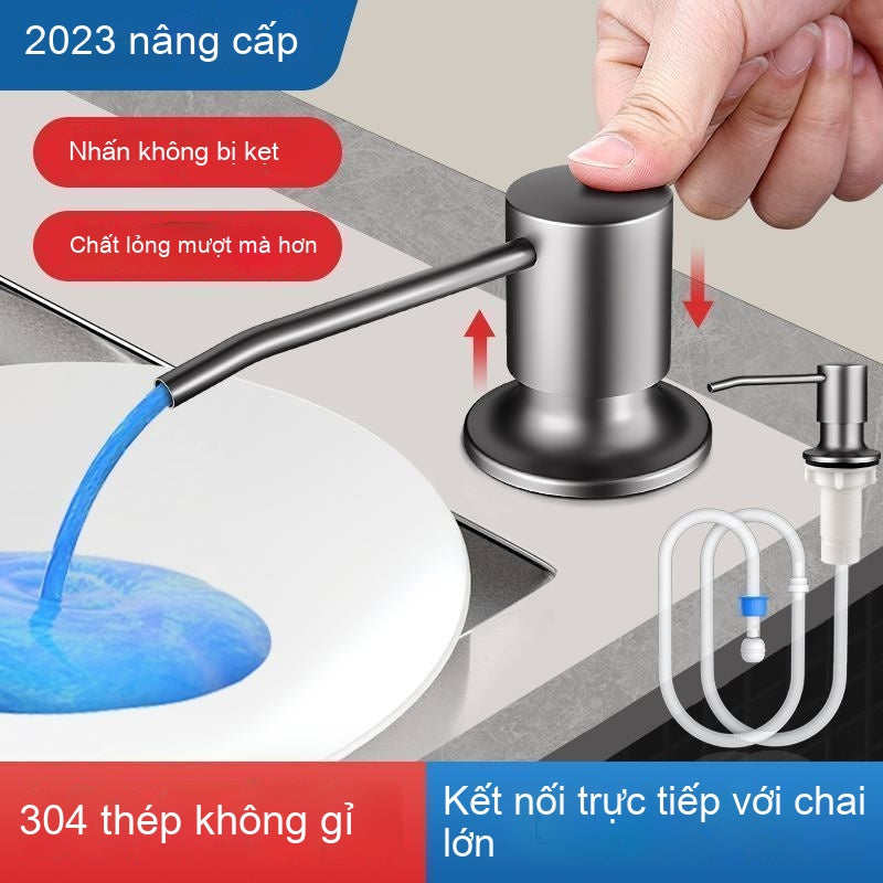 thiết bị bơm nước rửa chén  304 thép không gỉ bồn rửa chén xà phòng máy rửa chén xà phòng máy mở rộng