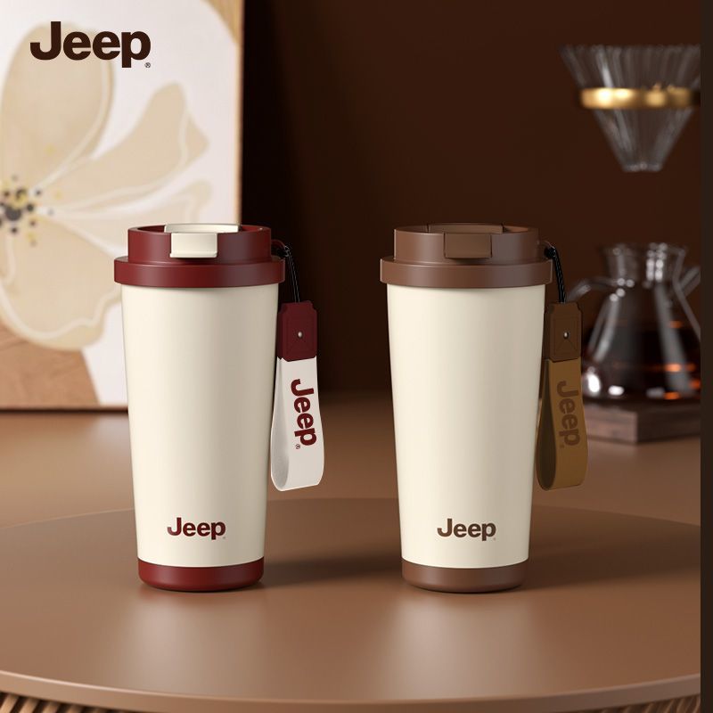 Cốc giữ nhiệt JEEP cốc cà phê mật bên trong bằng gốm nhân viên văn phòng nữ giá trị màu sắc cao đi k
