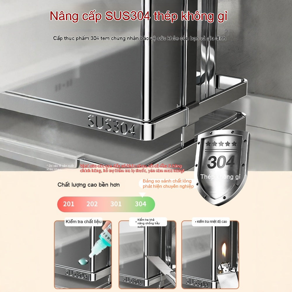 giá đỡ dao 304 thép không gỉ  nhà bếp giá đỡ hộp đựng đũa giá đỡ đa chức năng giá đỡ thớt dao một mản