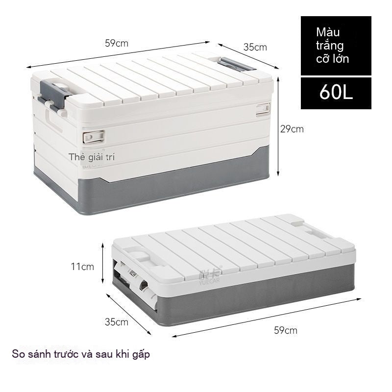 [flashsale]Hộp lưu trữ trên xe ô tô, hộp lưu trữ cốp xe, hộp lưu trữ cắm trại ngoài trời (Copy) (Copy)