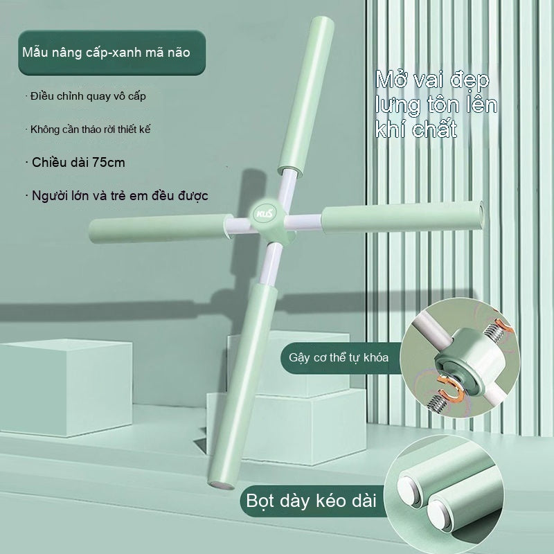 gậy mở lưng mở vai tạo tác gậy sửa lưng gù