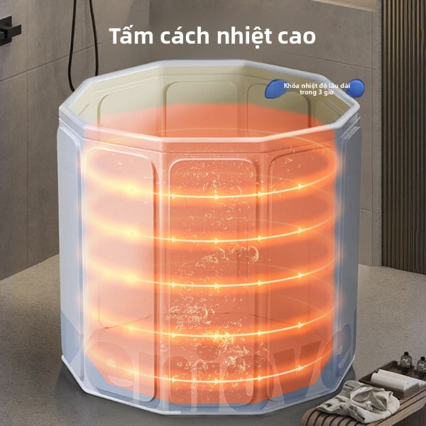 thùng tắm di động thùng tắm gấp người lớn làm dày nhiệt độ không đổi gấp thùng t