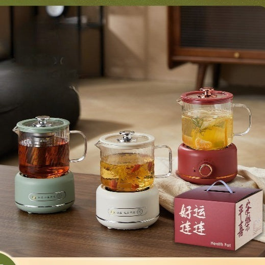 Nồi hầm một ấm nhiệt độ không đổi nhỏ văn phòng thủy tinh đun nước đa chức