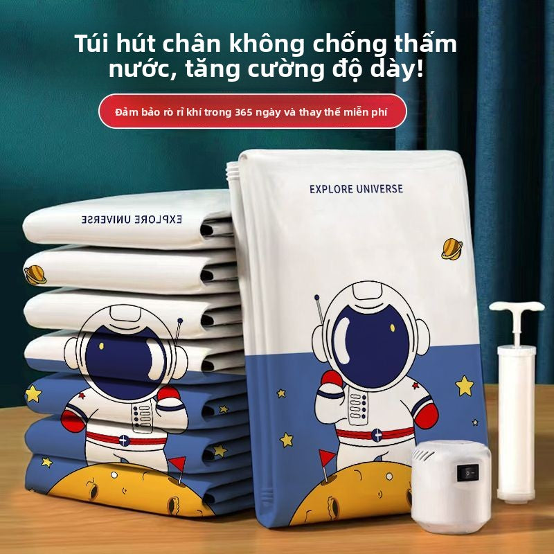 túi lưu trữ chân không túi nén chăn bông quần áo ký túc xá đóng gói túi chân không vali sinh