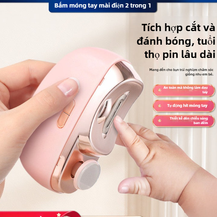 Máy mài móng tay điện cắt móng tay trẻ em người lớn chống kẹp móng tay kẹp tự động cắt móng tay máy