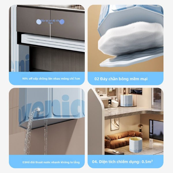 thùng tắm di động thùng tắm gấp người lớn làm dày nhiệt độ không đổi gấp thùng t