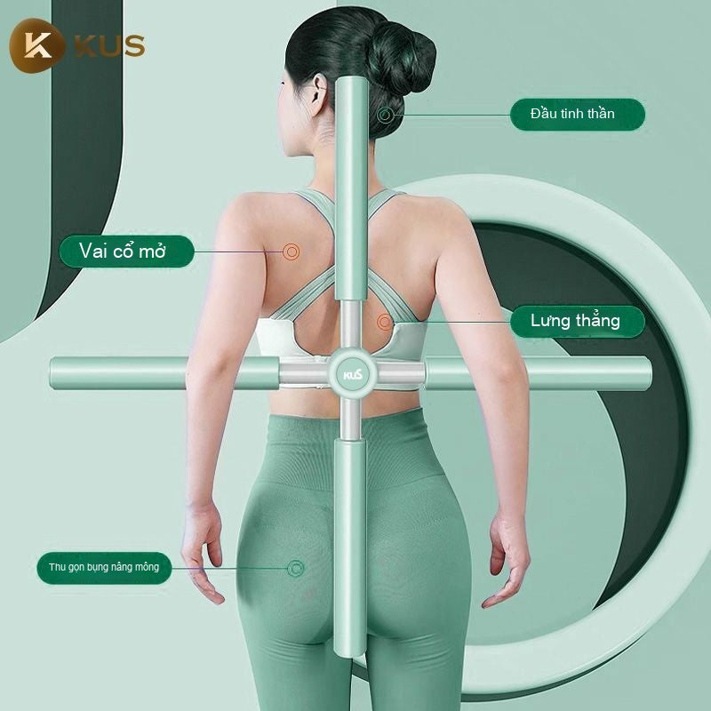 gậy mở lưng mở vai tạo tác gậy sửa lưng gù