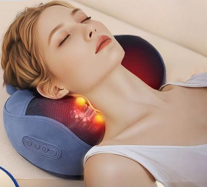 Gối massage cột sống cổ, đệm massage lưng thắt lưng, đa chức năng, massage toàn thân, massage cổ, ma