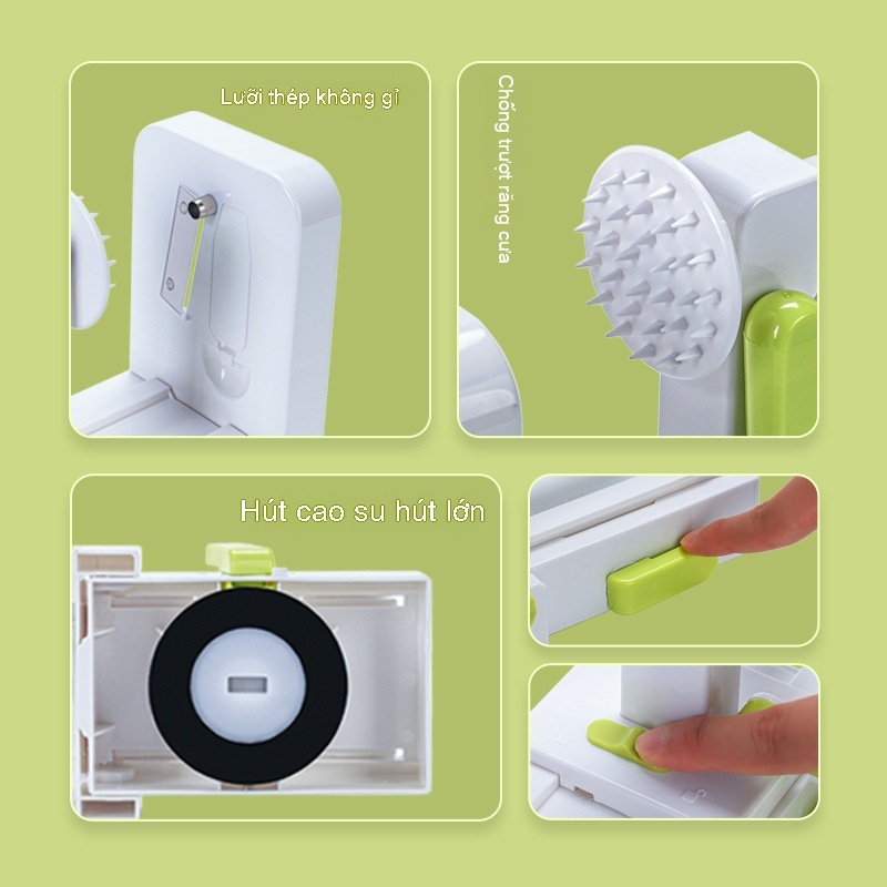 Máy cuộn lụa lắc tay được chứng nhận FDA Máy cắt rau đa chức năng Máy bào lụa thủ công củ cải Máy cắ