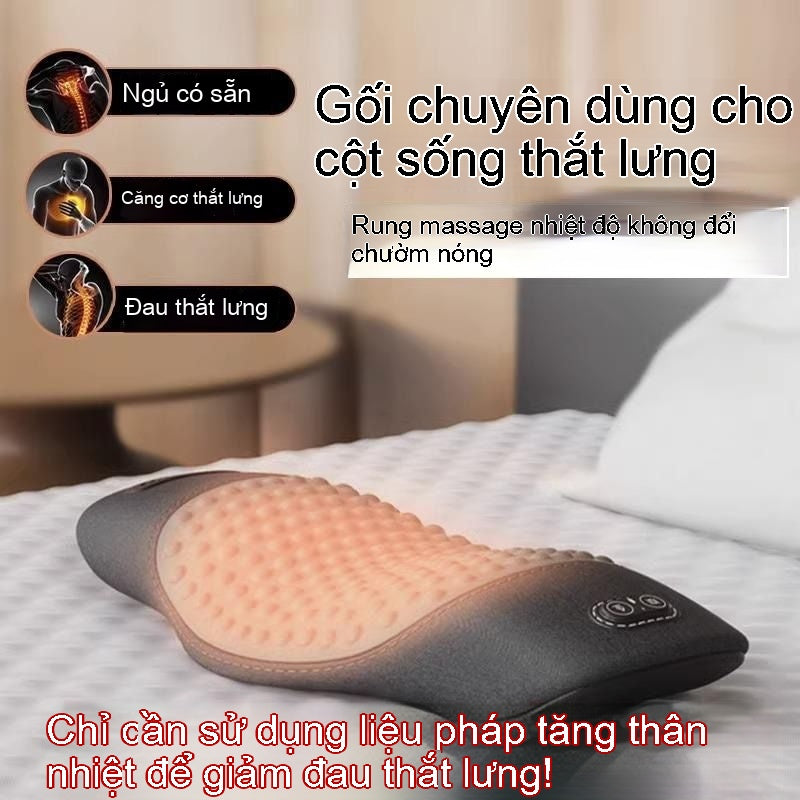Gối thắt lưng trên giường ngủ bảo vệ thắt lưng đệm thắt lưng gối ngủ hỗ trợ thắt lưng massage làm nó