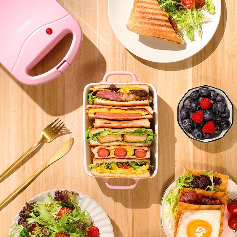 Máy bánh sandwich Shuo Ning Máy ăn sáng đa chức năng Máy bánh mì thực phẩm