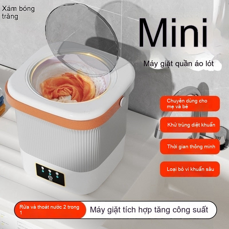 Máy giặt đồ lót mini tất cả trong một xuyên biên giới 9L làm sạch nhỏ gia đình giặt đồ lót0511
