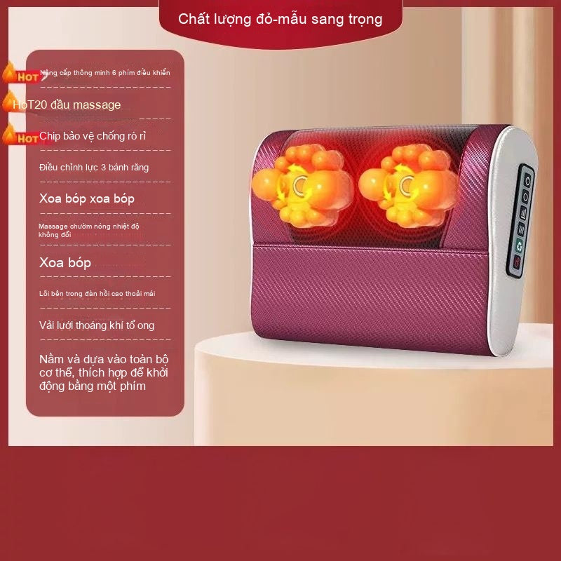 Meigs thông minh cổ massage gối đa chức năng cổ thắt lưng lưng massage gối gia đình massage
