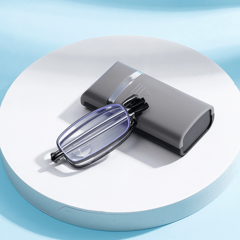 [3133 người bộ sưu tập] Cao cấp gấp di động chống ánh sáng xanh siêu nhẹ lão hoa kính mắt hợp kim ch