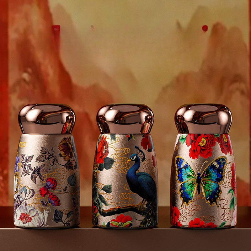 Cốc cách nhiệt mini hợp thời trang dành cho nữ, hàng mới : Bình nước thời trang, nhỏ gọn và di động