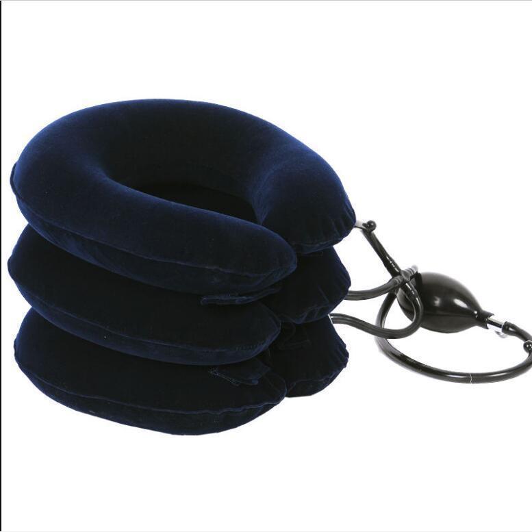 Gối bơm hơi kéo giãn đốt sống cổ, gối giảm mỏi đau vai cổ