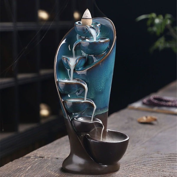 Thác nước đốt trầm hương, dụng cụ đốt trầm hương cao cấp