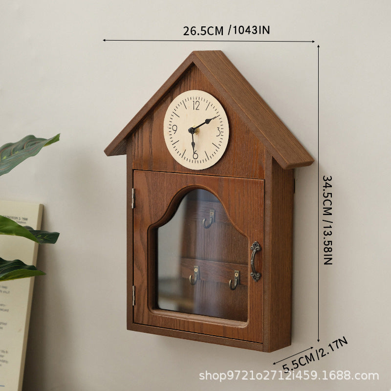 Hộp đựng chìa khóa Sáng tạo vào cửa trên tường trang trí móc treo miễn phí đục lỗ vào cửa chìa khóa móc treo giá lưu tr