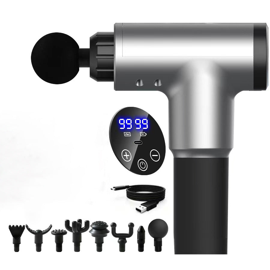 Súng massage  chân thư giãn cơ bắp, thắt lưng, cột sống cổ, massage, thiết bị tập thể dục di động thô