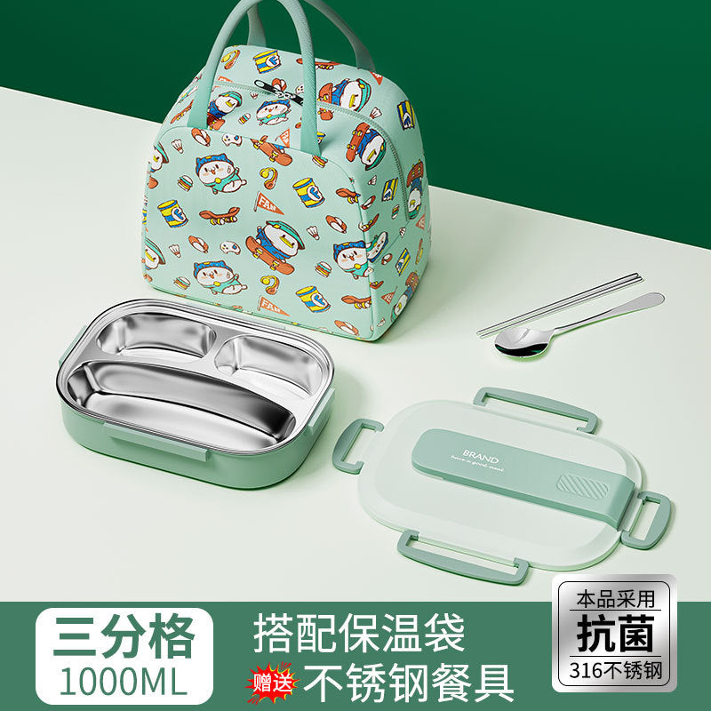 Hộp cơm giữ nhiệt bằng thép không gỉ 316 Bộ hộp cơm cho nhân viên văn phòng