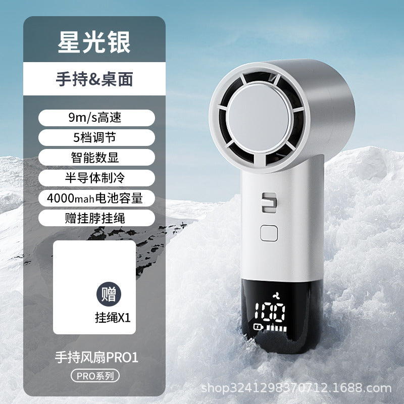 quạt không cánh turbo mini di động USB sạc máy tính để