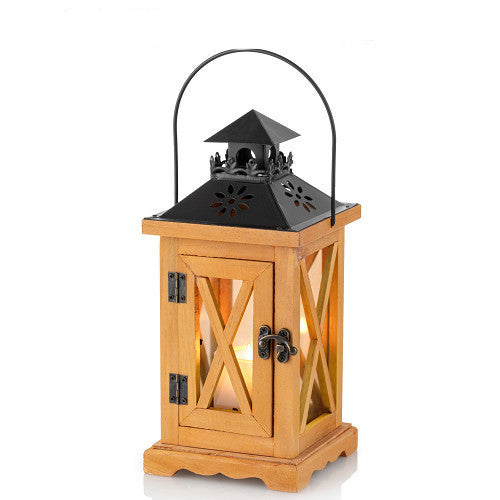 Đèn châu âu gỗ nến chủ sáng tạo nhà nến chủ phòng ngủ phòng khách retro tủ rượu trang trí xuyên biên giớ