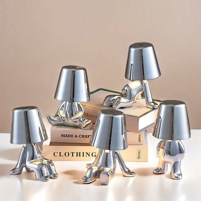 Đèn bàn tượng vàng trang trí đèn bàn nhà hàng quán cà phê trang trí nhà đèn không kh